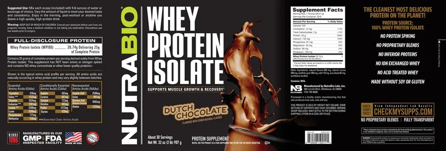 Whey Protein Isolate, Chocolate