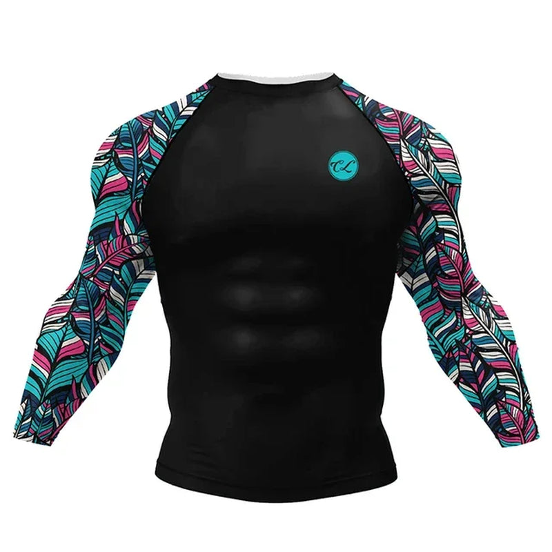 New Grappling Jiu Jitsu MMA T-Shirt +Pants Set Rashguard for Men Bjj Boxing Jerseys Rash Guard MMA Shorts Boxeo Sport Clothing