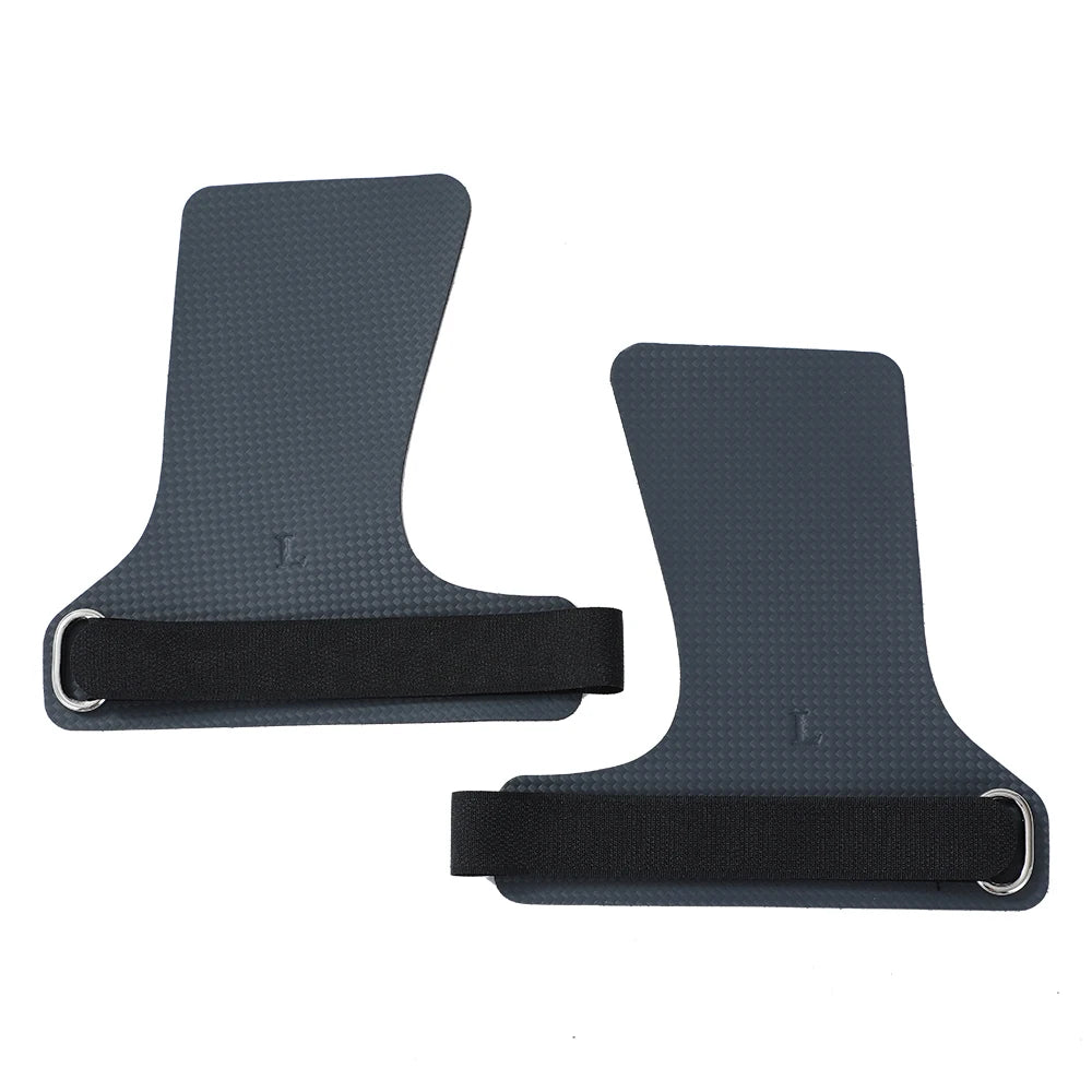 A pair or carbon no finger hole hand grips