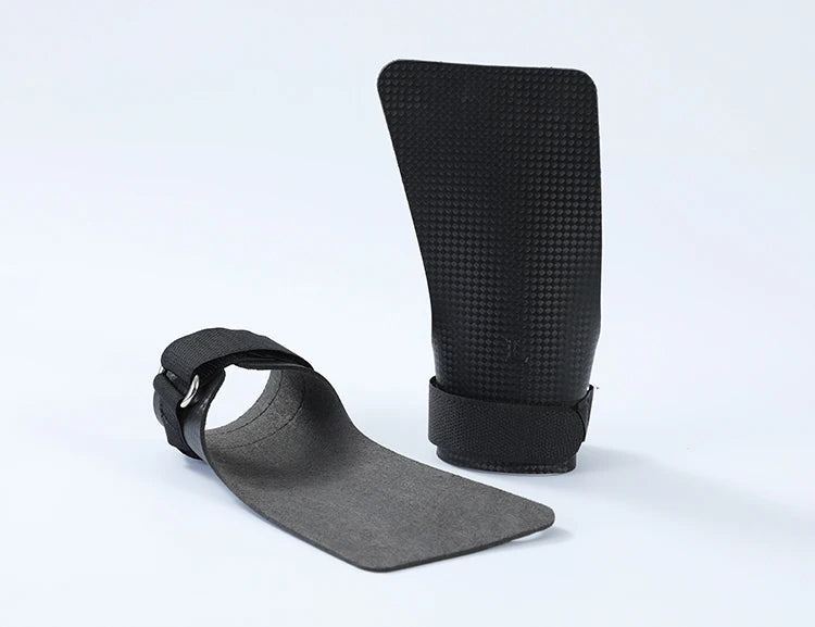 A pair or carbon no finger hole hand grips