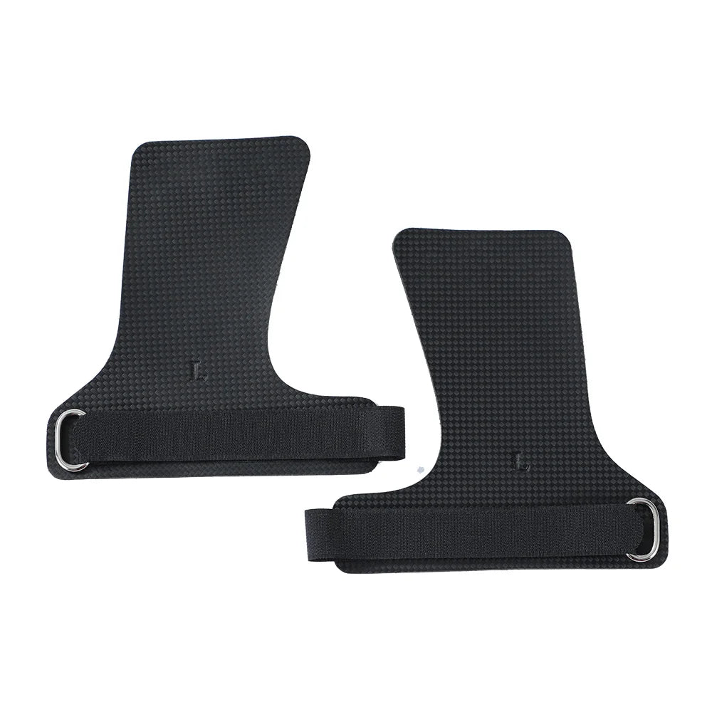 A pair or carbon no finger hole hand grips