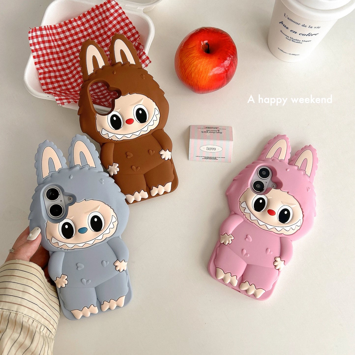 2025 New Design for Iphone 16, 16 Pro, 16 Promax 3D Cute Cartoon Soft Silicone Series - Sleek Protective Covers Phone Back Shell