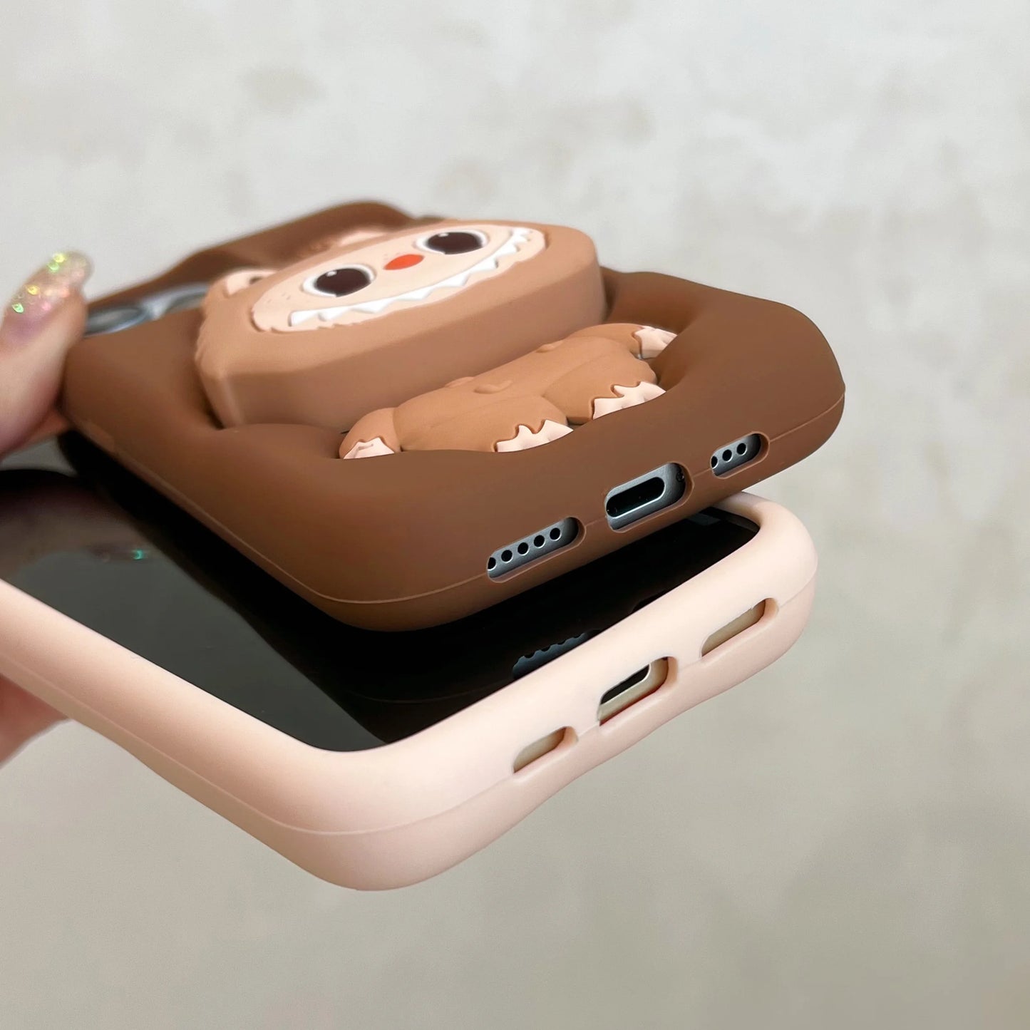 2025 New Design for Iphone 16, 16 Pro, 16 Promax 3D Cute Cartoon Soft Silicone Series - Sleek Protective Covers Phone Back Shell