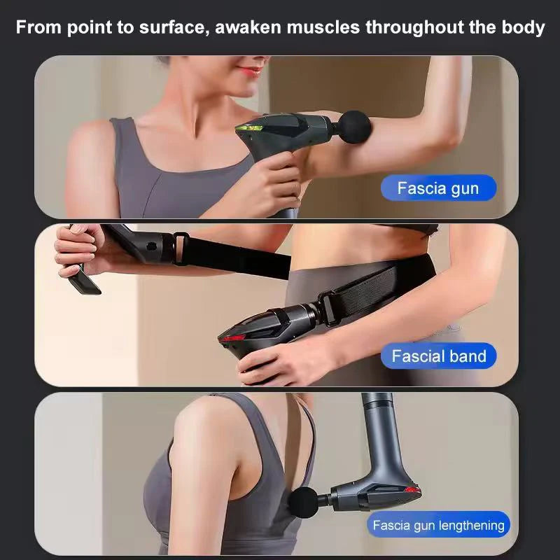 Hot Selling Multifunctional Muscle Relaxation Long-Handle Massage Gun