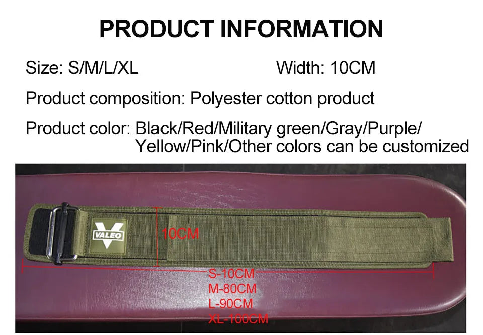 Quick Locking Weightlifting Belt
