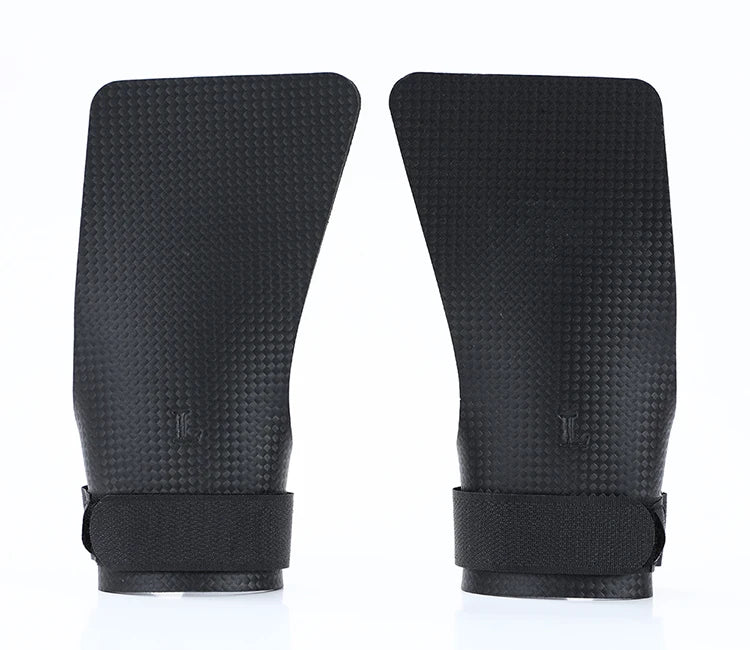 A pair or carbon no finger hole hand grips