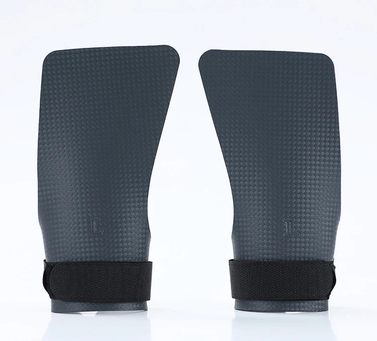 A pair or carbon no finger hole hand grips