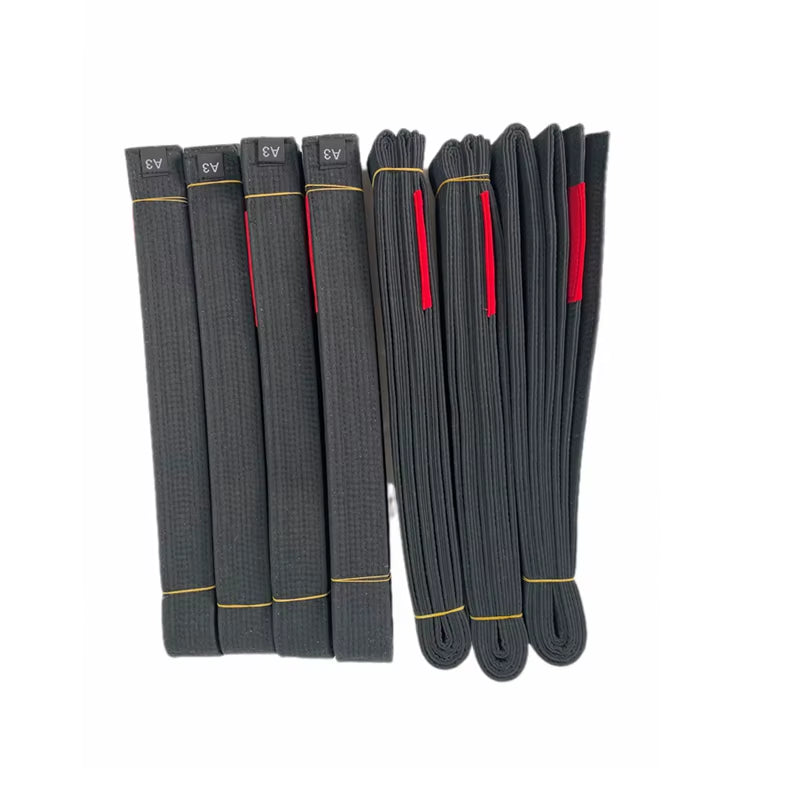 Brazilian Jiu Jitsu BJJ Belts with Sleeve Bar for Ranking Stripes Durable Color Blue Purple Brown Black