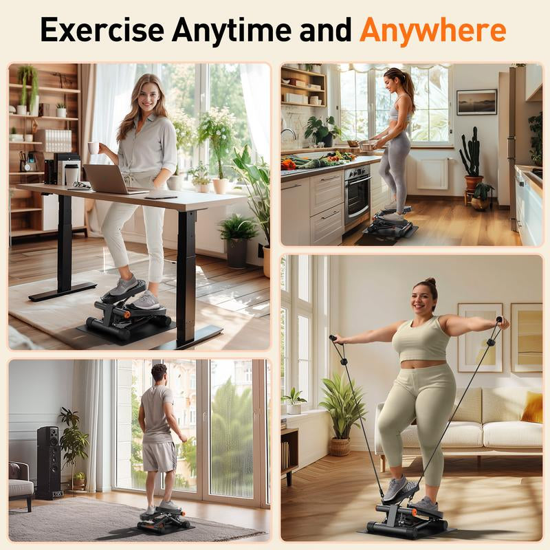 Niceday Stair Stepper for Exercise,Compact Hydraulic Stepper for Effective Cardio & Leg Workouts, Home Gym & Office Use, LCD Monitor, 300LB Weight Limit