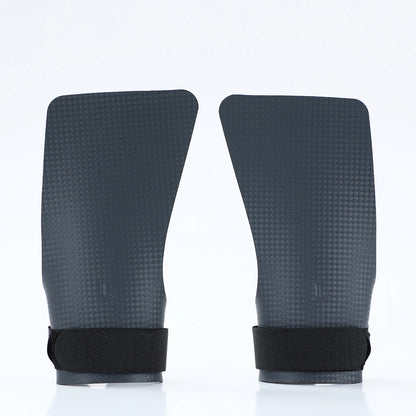 A pair or carbon no finger hole hand grips