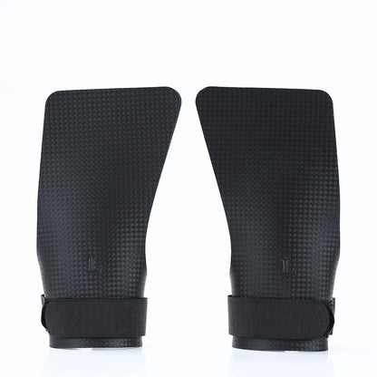 A pair or carbon no finger hole hand grips