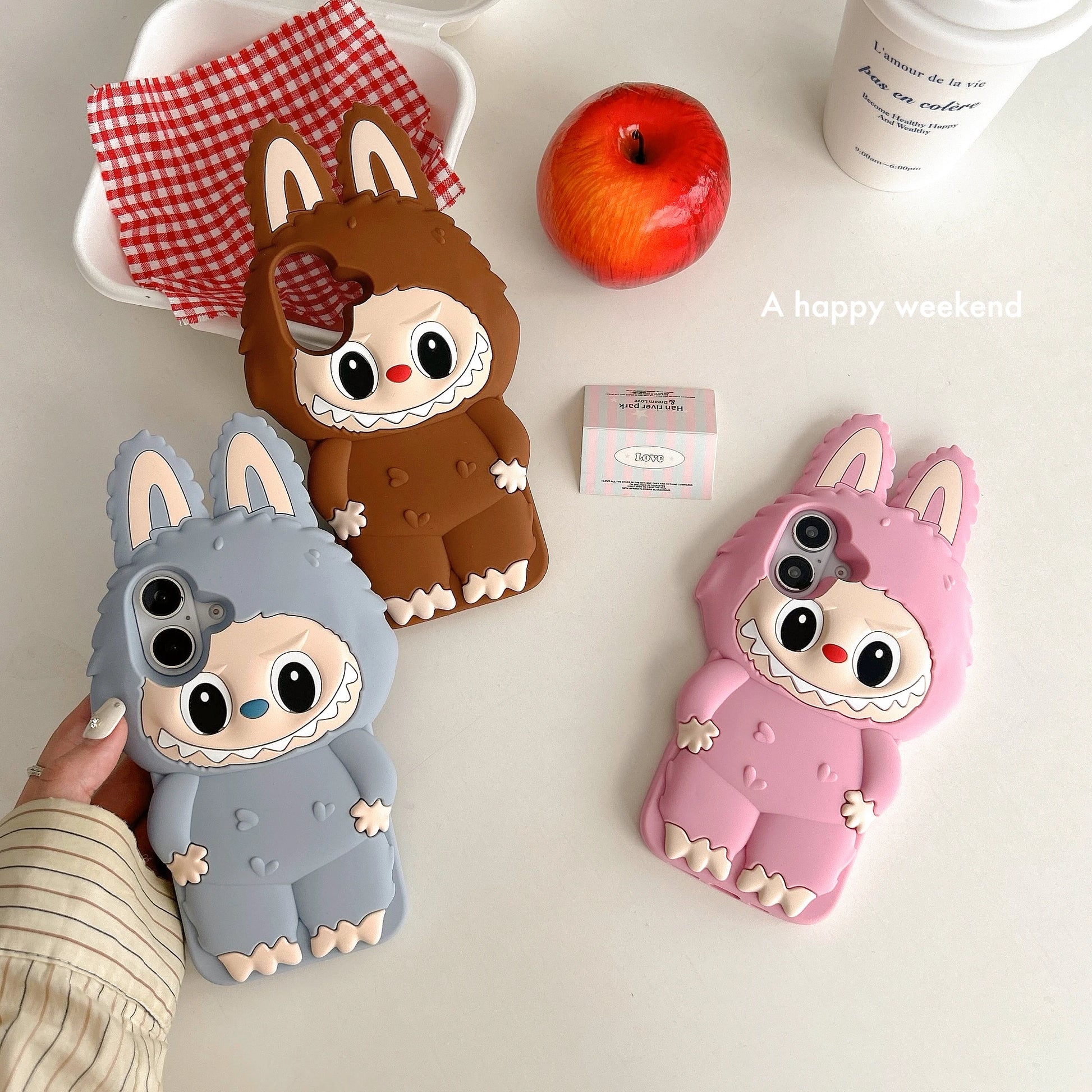 2025 New Design for Iphone 16, 16 Pro, 16 Promax 3D Cute Cartoon Soft Silicone Series - Sleek Protective Covers Phone Back Shell