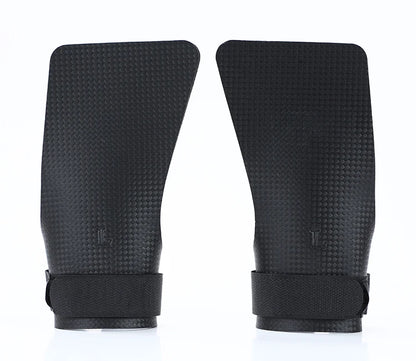 A pair or carbon no finger hole hand grips