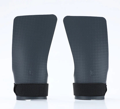 A pair or carbon no finger hole hand grips